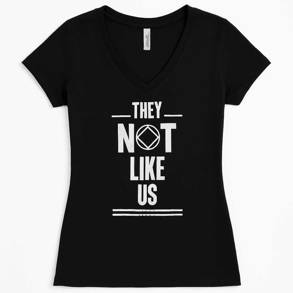 Black They Not Like Us Womens Vneck