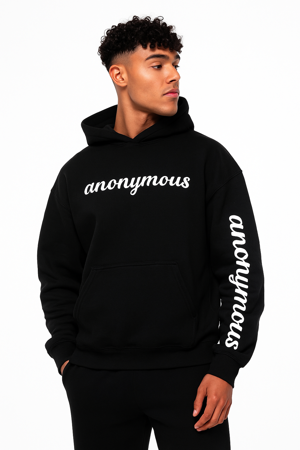 Black Anonymous Hoodie