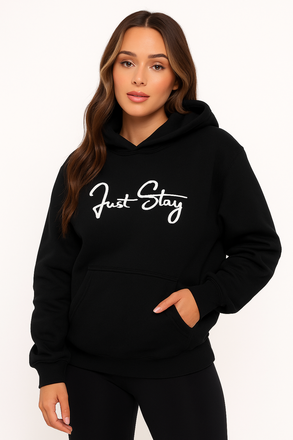 Black Just Stay Hoodie