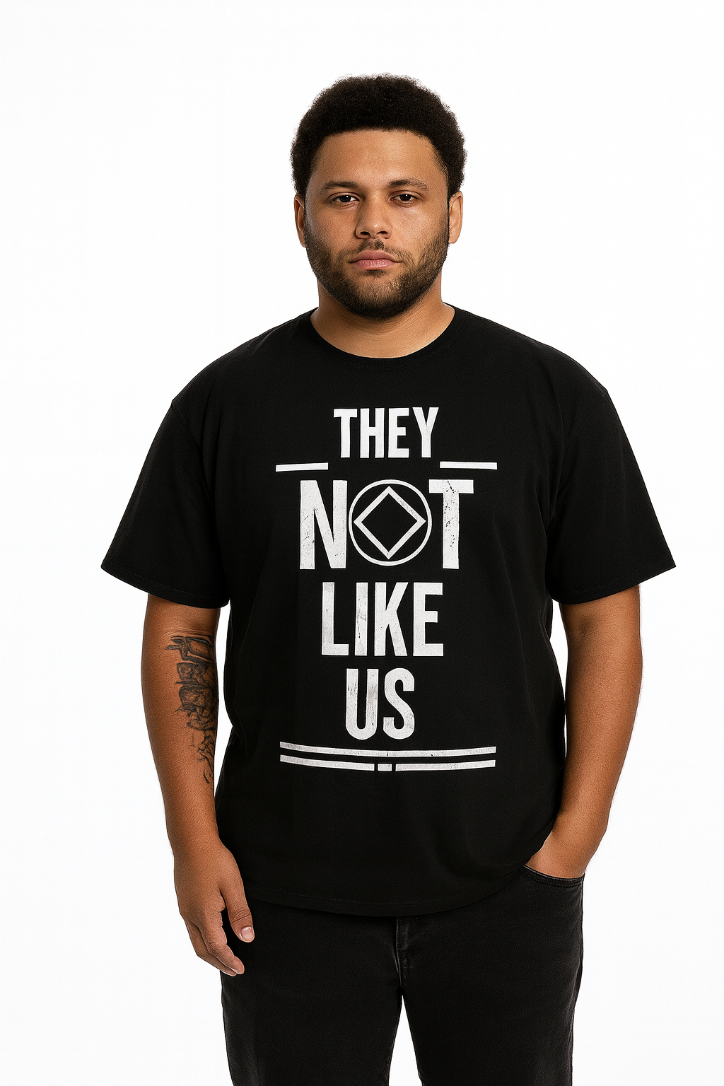 Black They Not Like Us Mens t-shirt