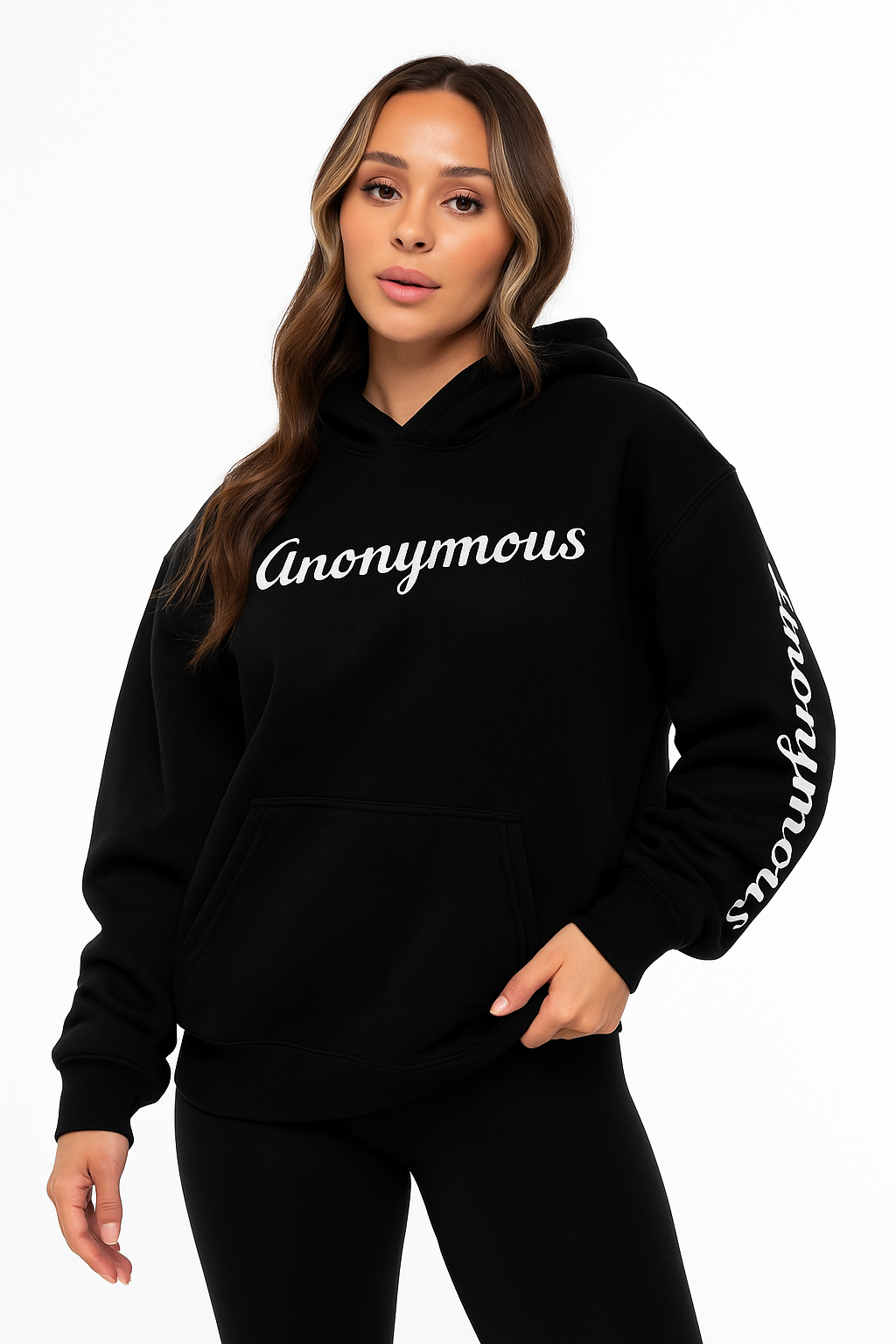 Black Anonymous Hoodie