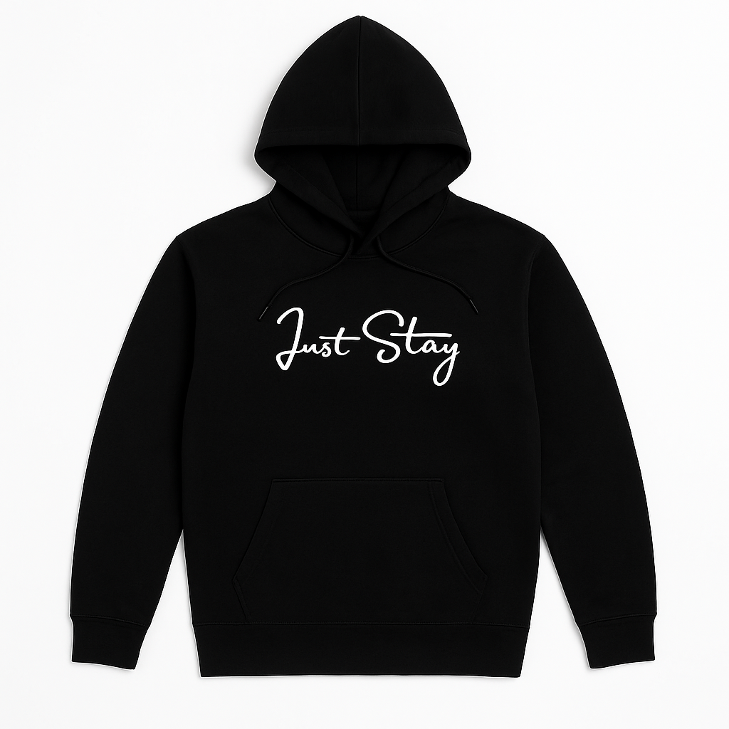 Black Just Stay Hoodie