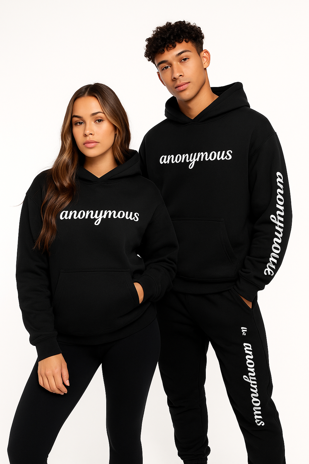 Black Anonymous Hoodie