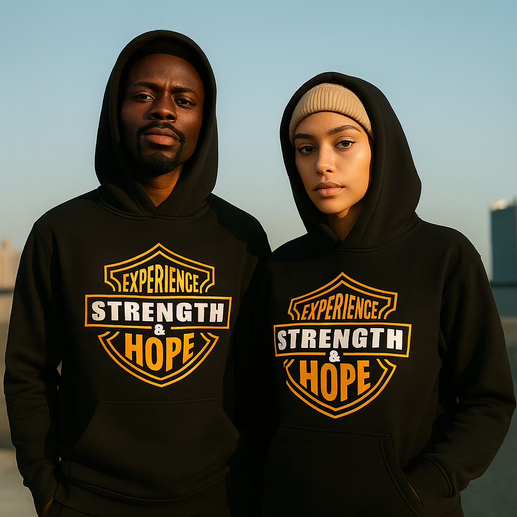Experience Strength and Hope Black Hoodie