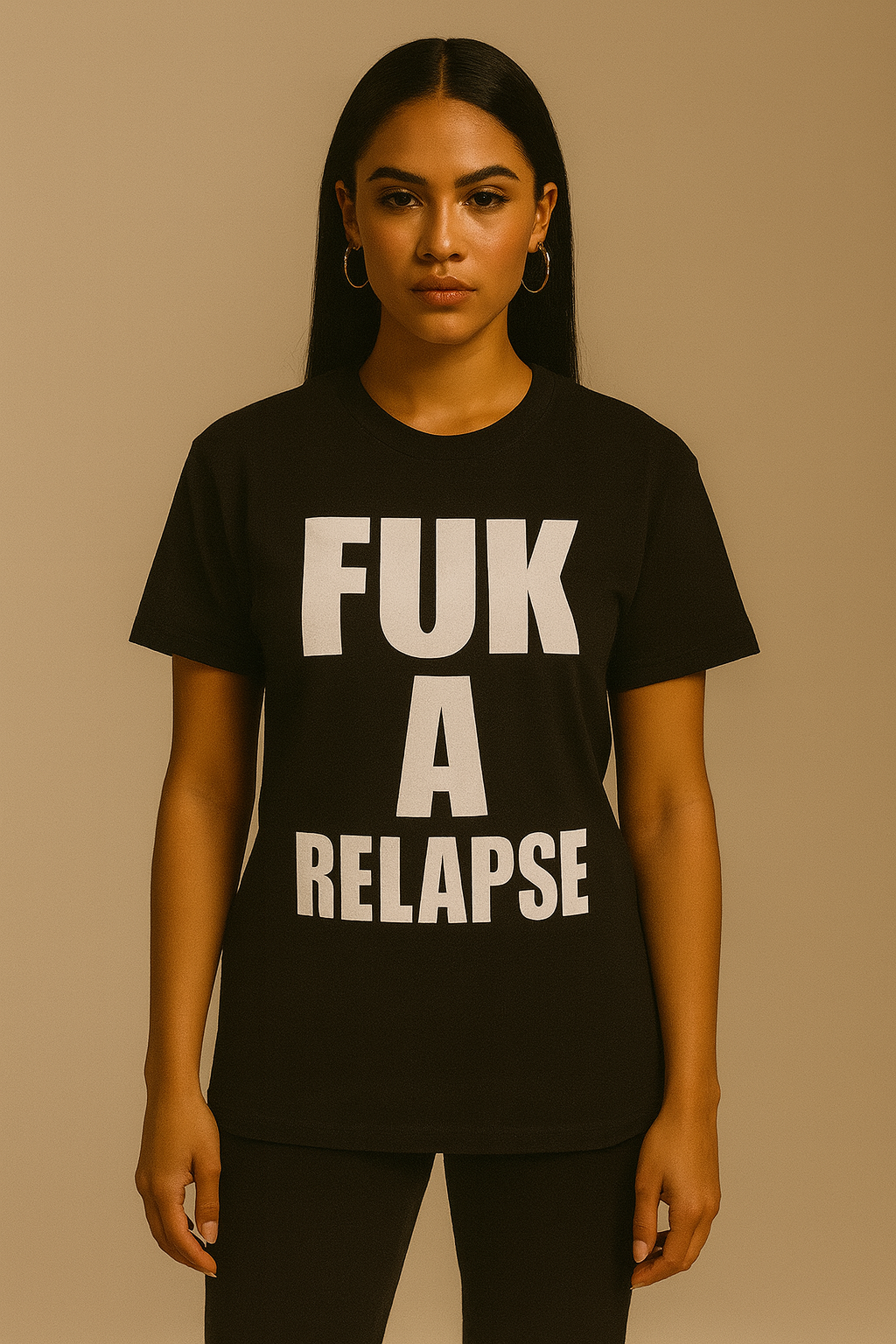 Fuk A Relapse Black Tee