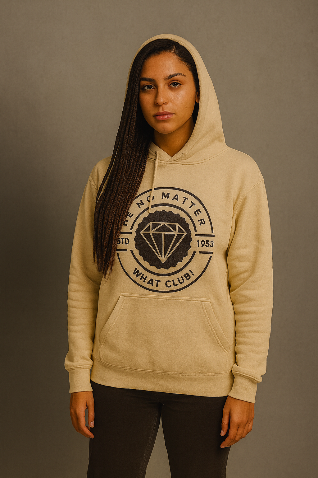 No Matter What Club Cream Hoodie