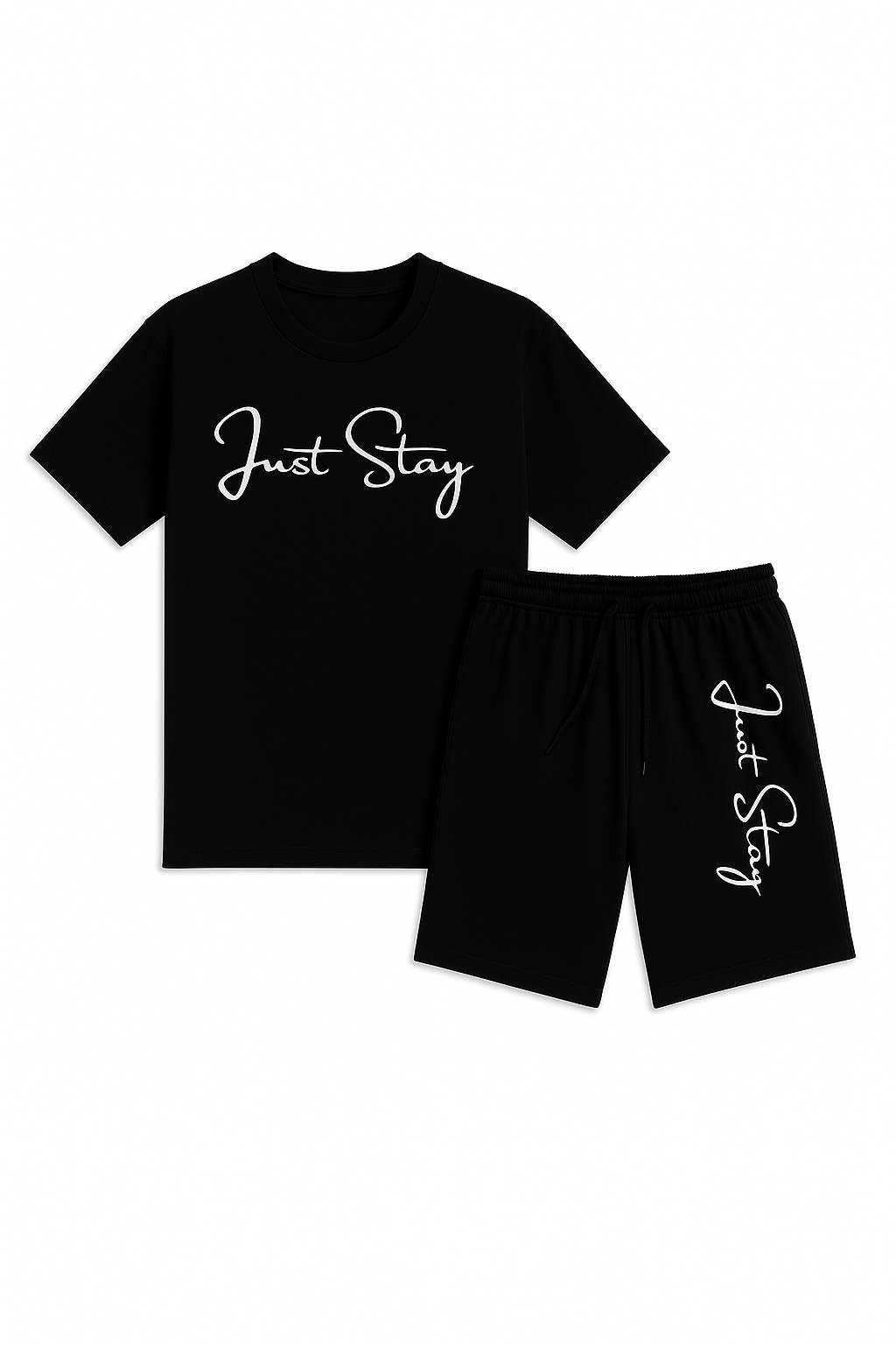 Just Stay Black Short Set