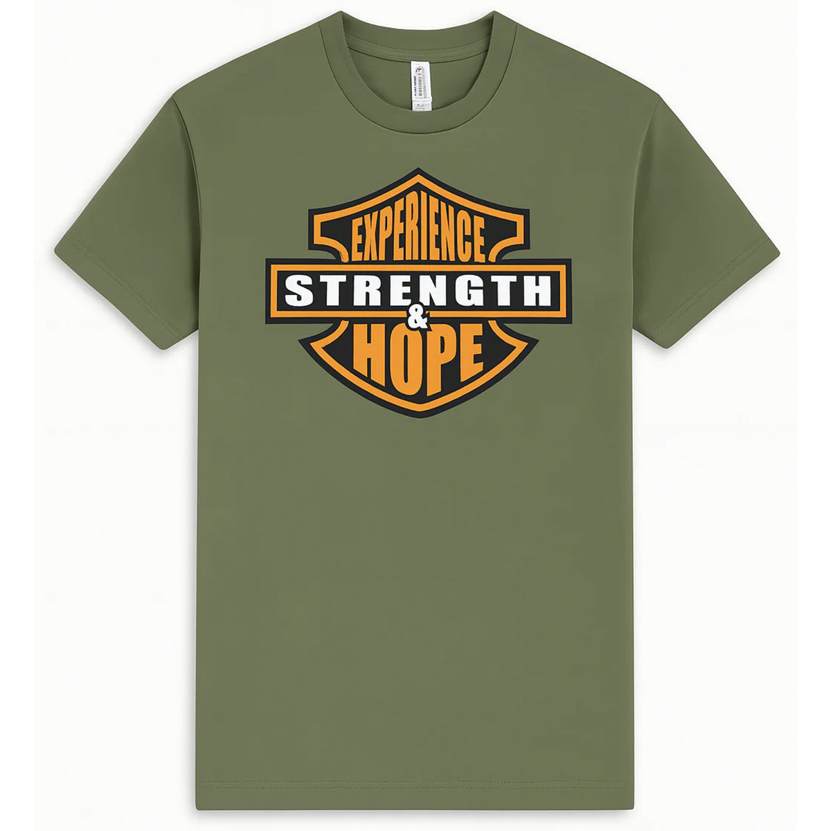 Experience Strength and Hope Military Green T-Shirt