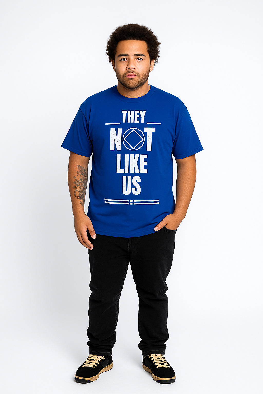 They Not Like Us mens t-shirt Royal Blue