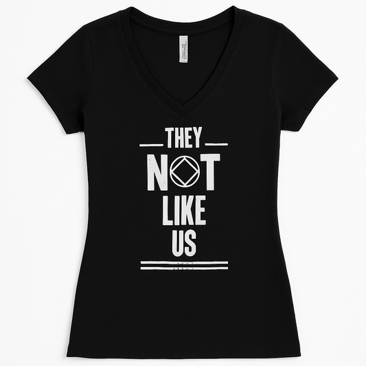 Black They Not Like Us Womens Vneck