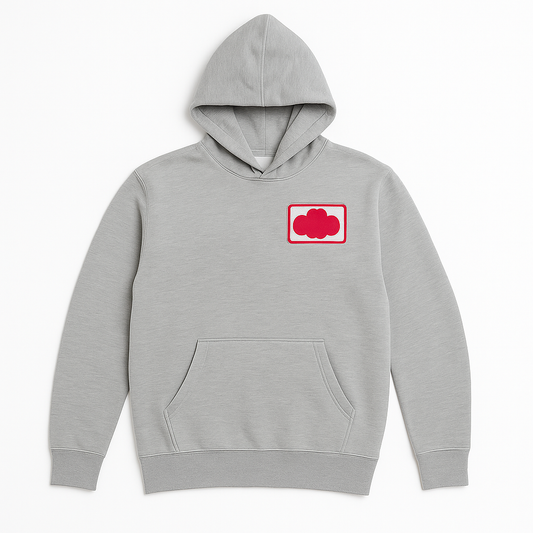 Gray Pink Cloud Hoodie