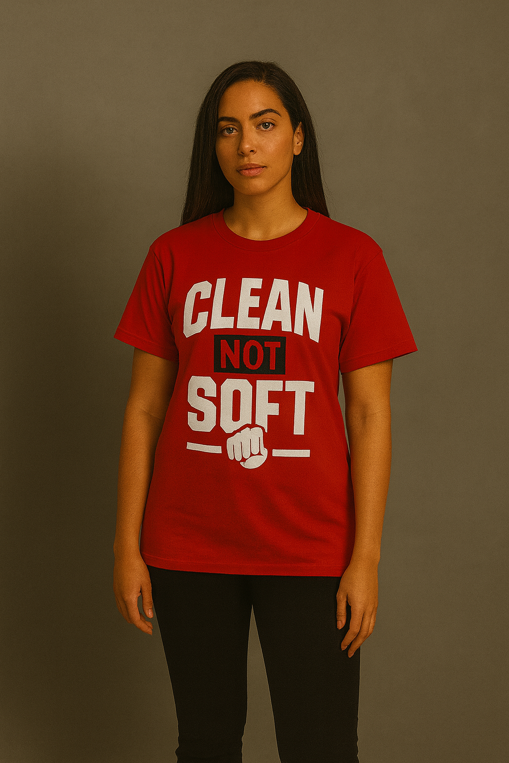 Clean Not Soft Red Tee