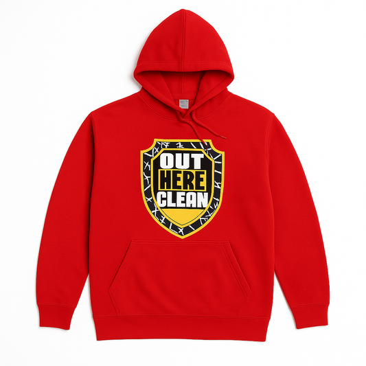 Red Out Here Clean Hoodie