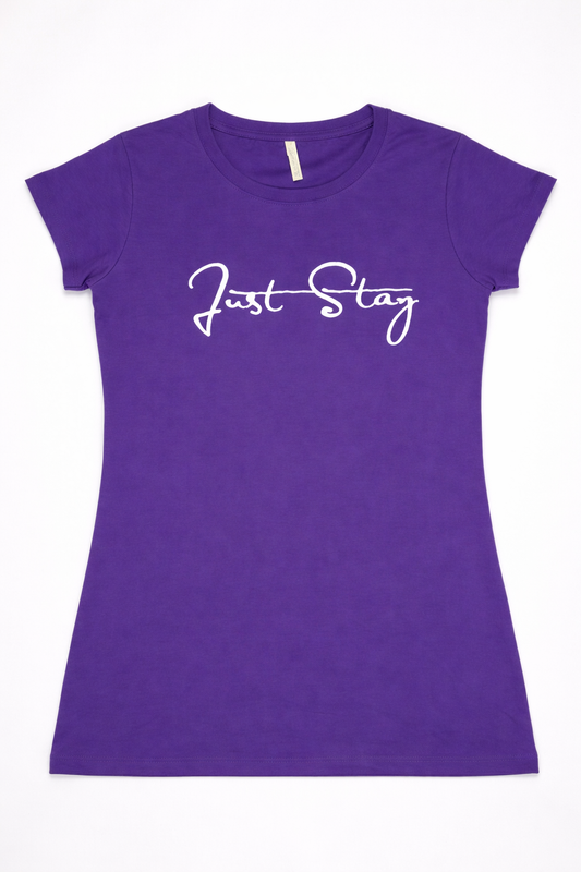 Just Stay Purple Crewneck Women's T-Shirt