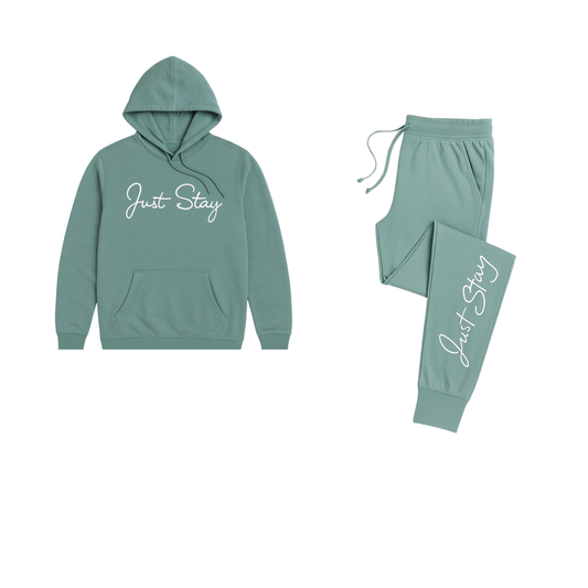 Just Stay Sea foam Jogger set