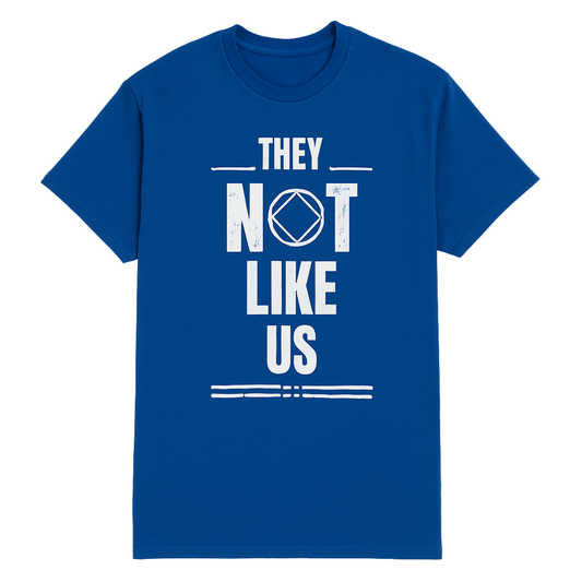 They Not Like Us mens t-shirt Royal Blue