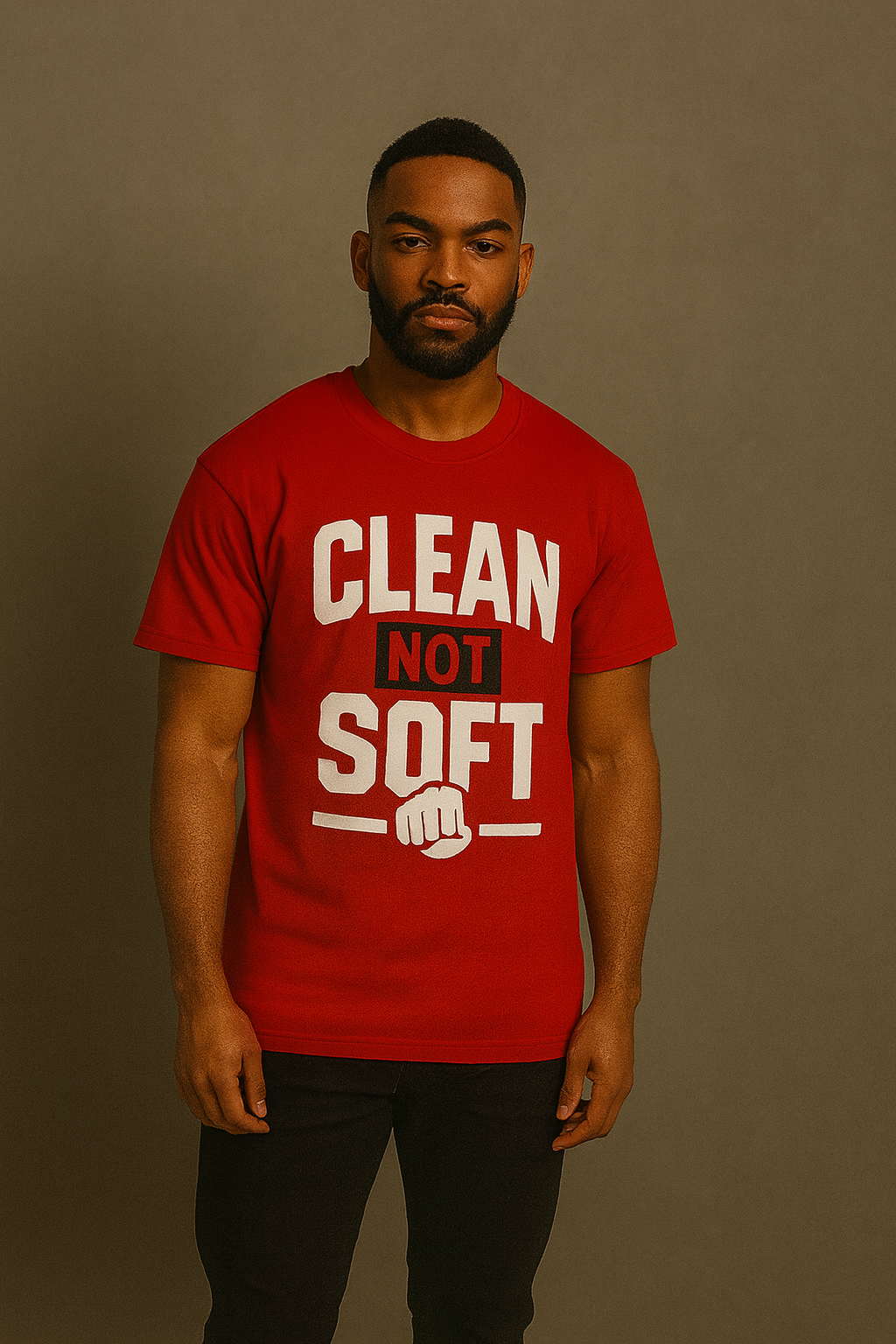Clean Not Soft Red Tee