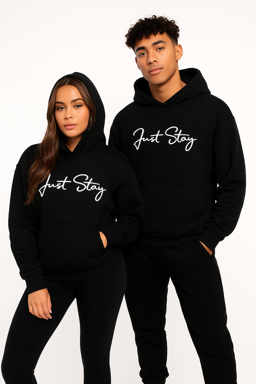 Black Just Stay Hoodie
