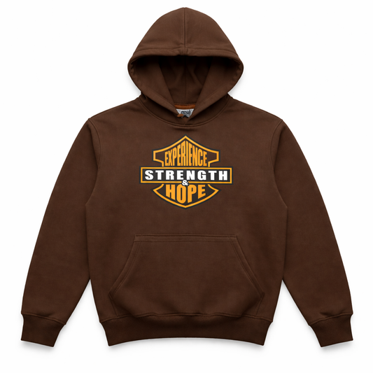 Experience, Strength,and Hope Chocolate Brown Hoodie