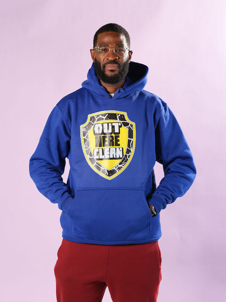 Royal Blue Out Here Clean Hoodie