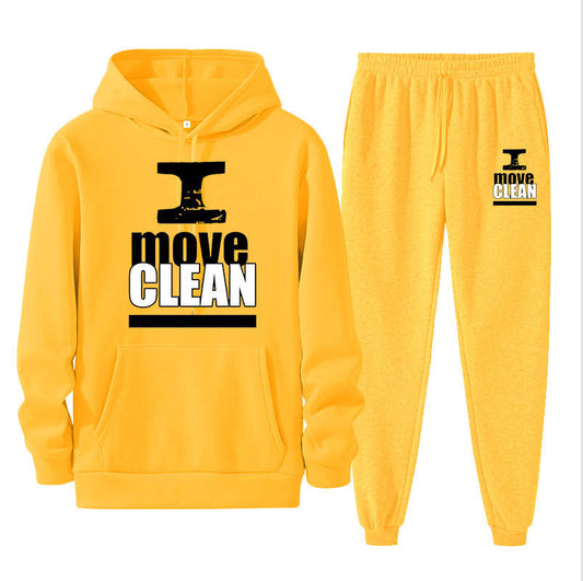 I Move Clean Yellow Jogger Set