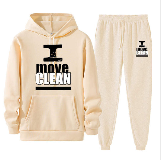 I Move Clean Cream Jogger Set