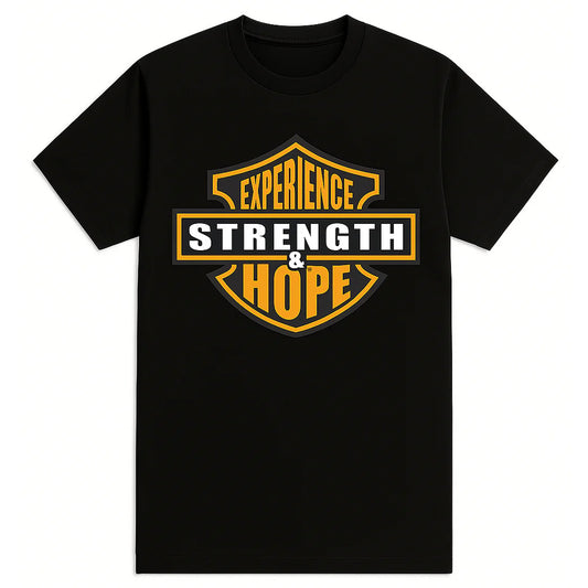 Experience Strength and Hope Black T-Shirt