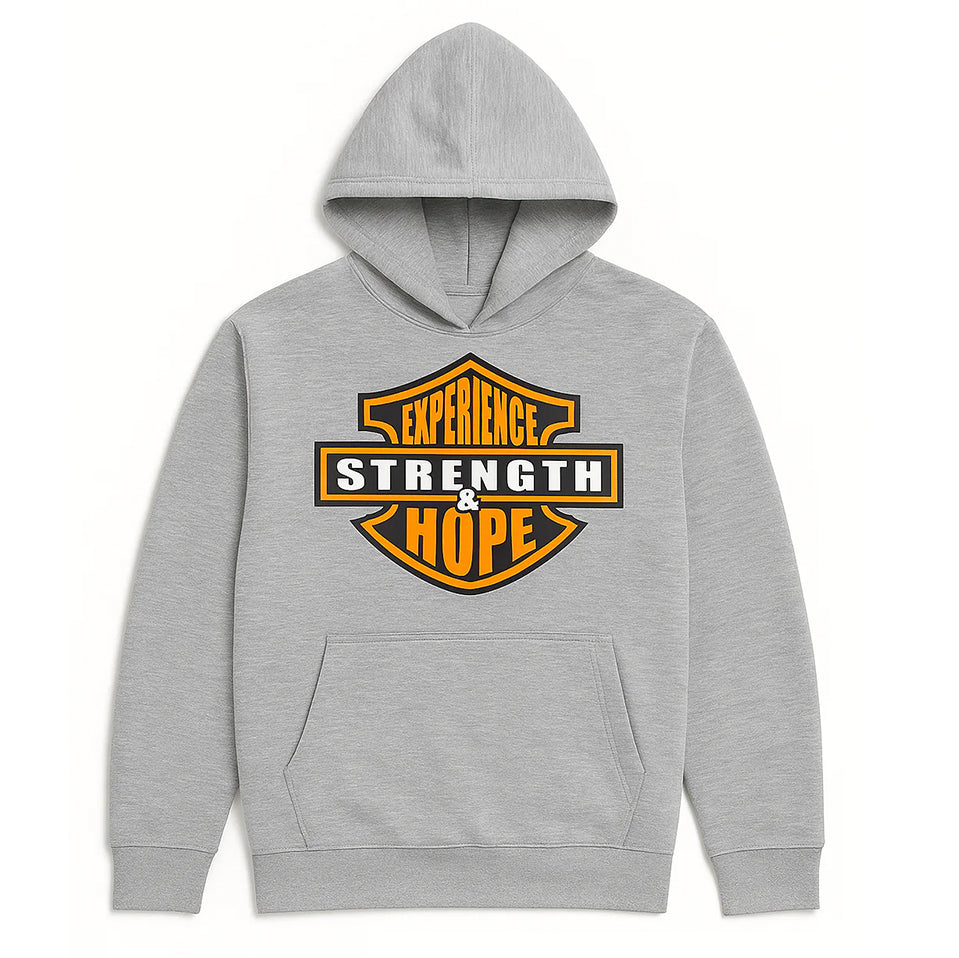 Experience Strength and Hope Gray Hoodie