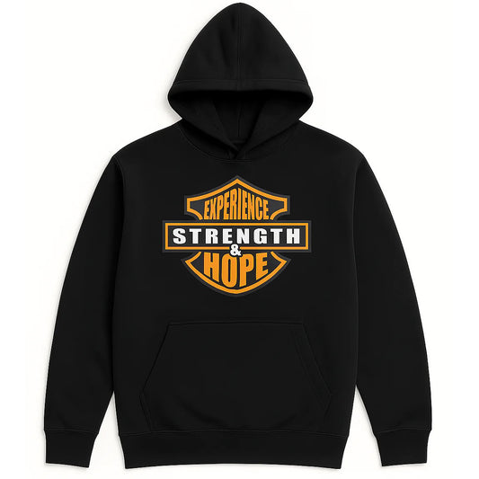 Experience Strength and Hope Black Hoodie